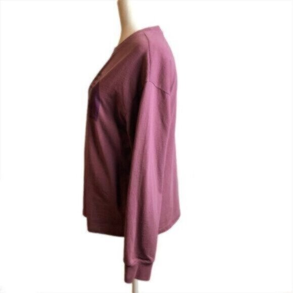 The North Face Mauve Recycled Expedition Long Sleeve Crew Neck Tee Shirt Medium - Picture 4 of 7